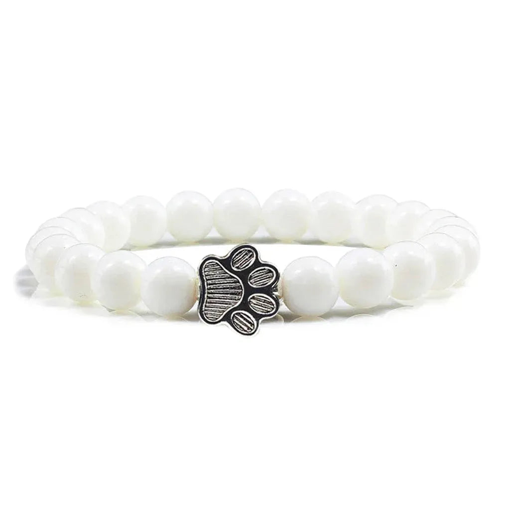 Armband mit Pfotenperlen