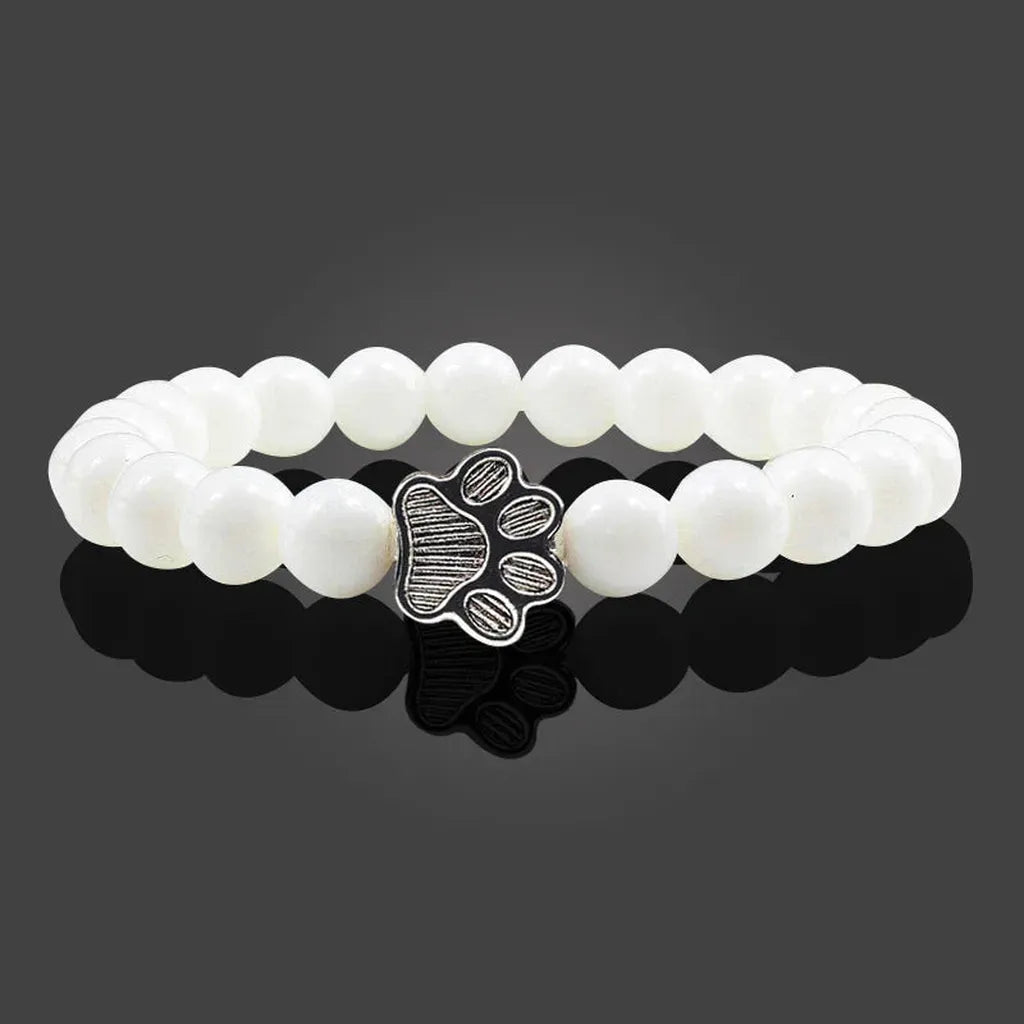 Armband mit Pfotenperlen
