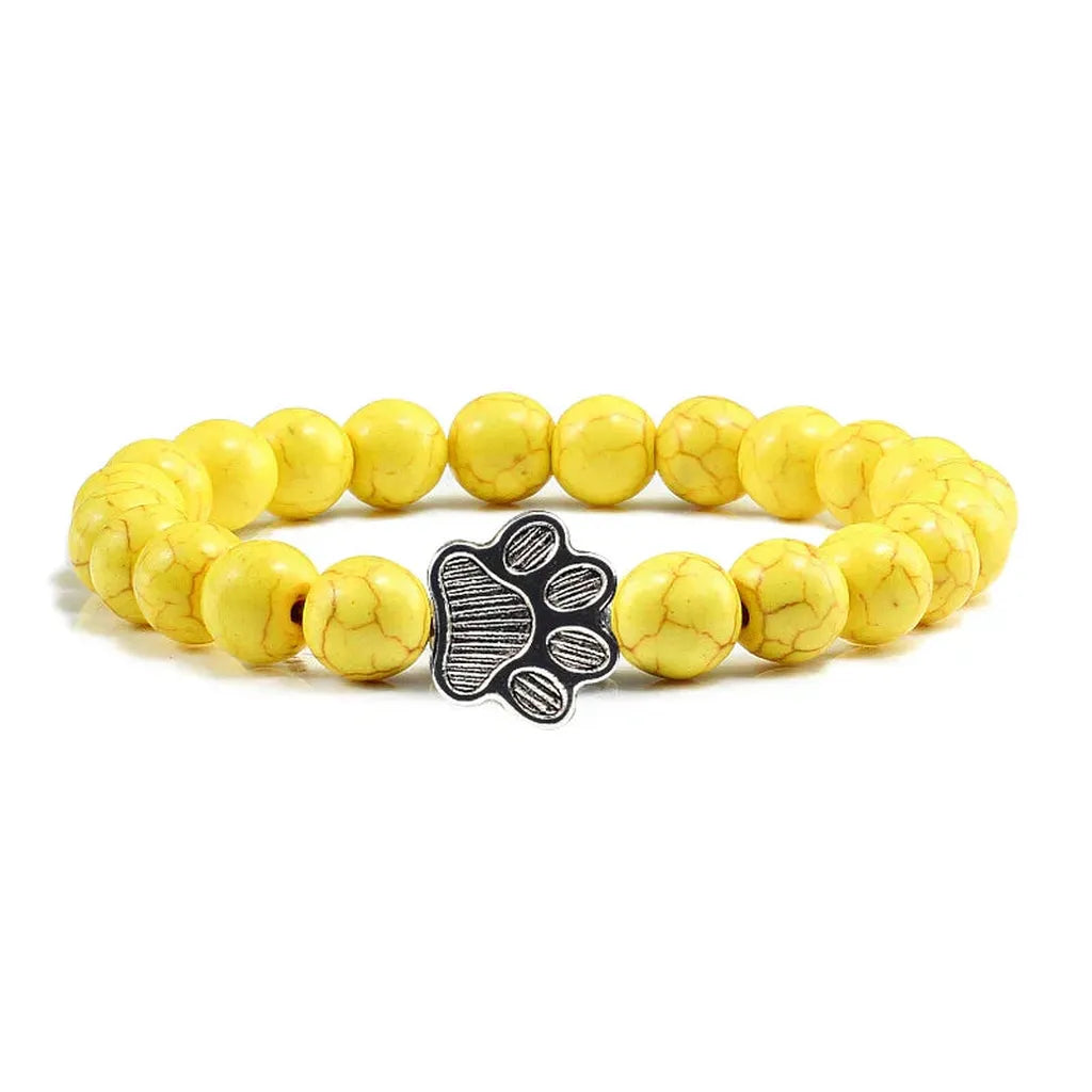 Armband mit Pfotenperlen
