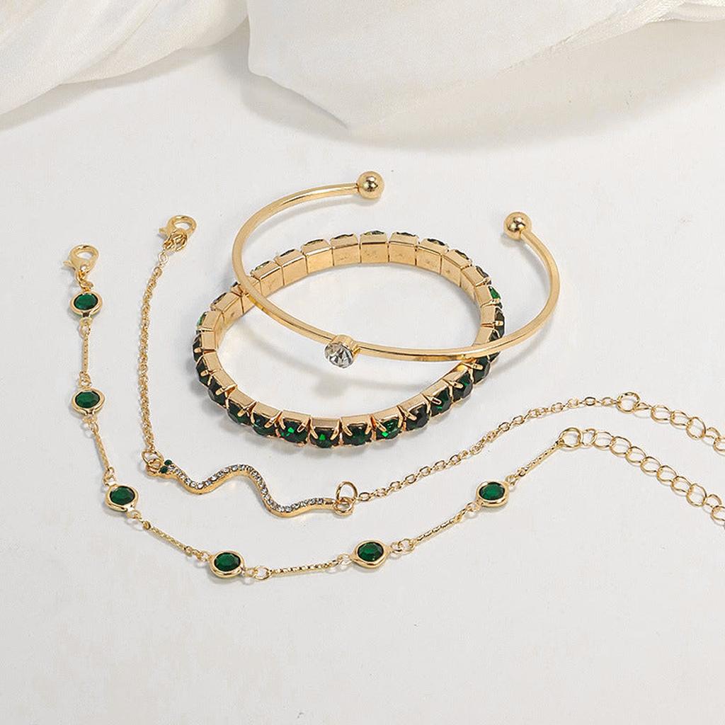 Armband-Set „Smaragdglanz“