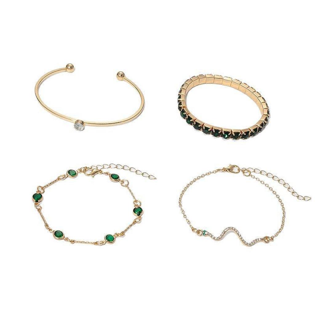 Armband-Set „Smaragdglanz“