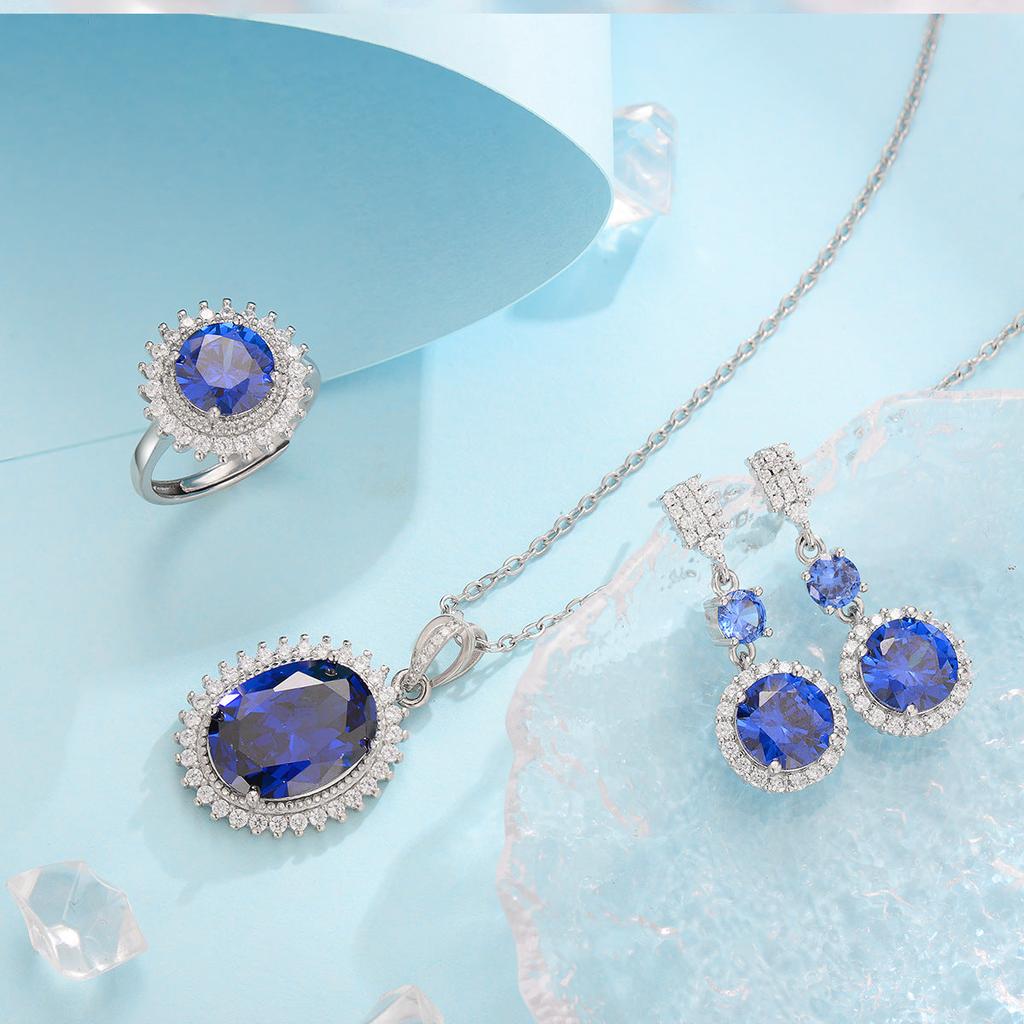 Aurielle Solwyn — Parure de bijoux finition argentée
