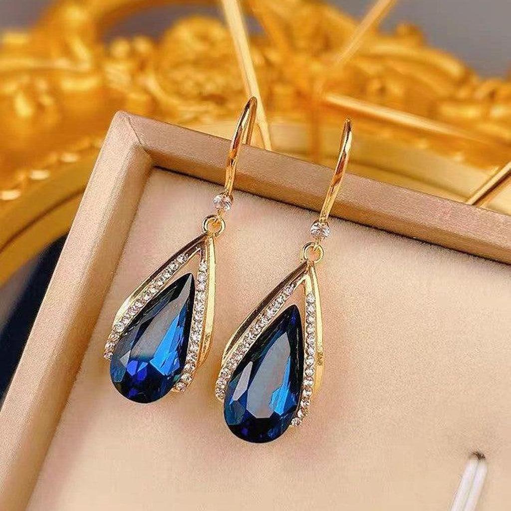 Boucles d’oreilles gouttes Azura dorées
