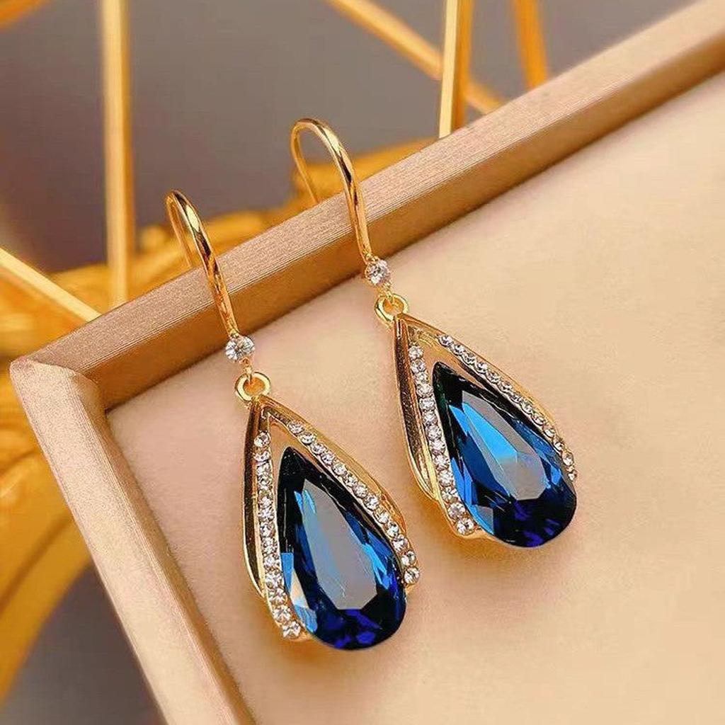 Boucles d’oreilles gouttes Azura dorées