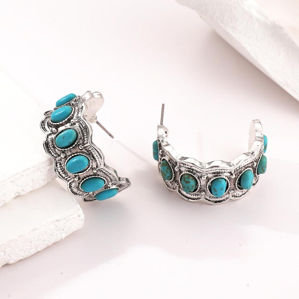 Boucles d’oreilles Azurella | Or blanc