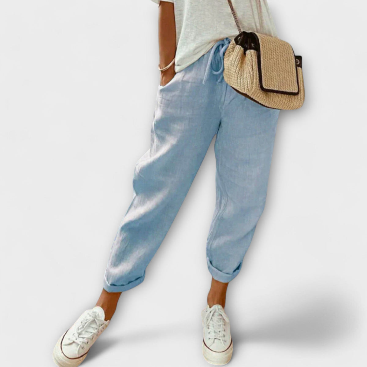 Heidi - Pantalon en Lin Tendance