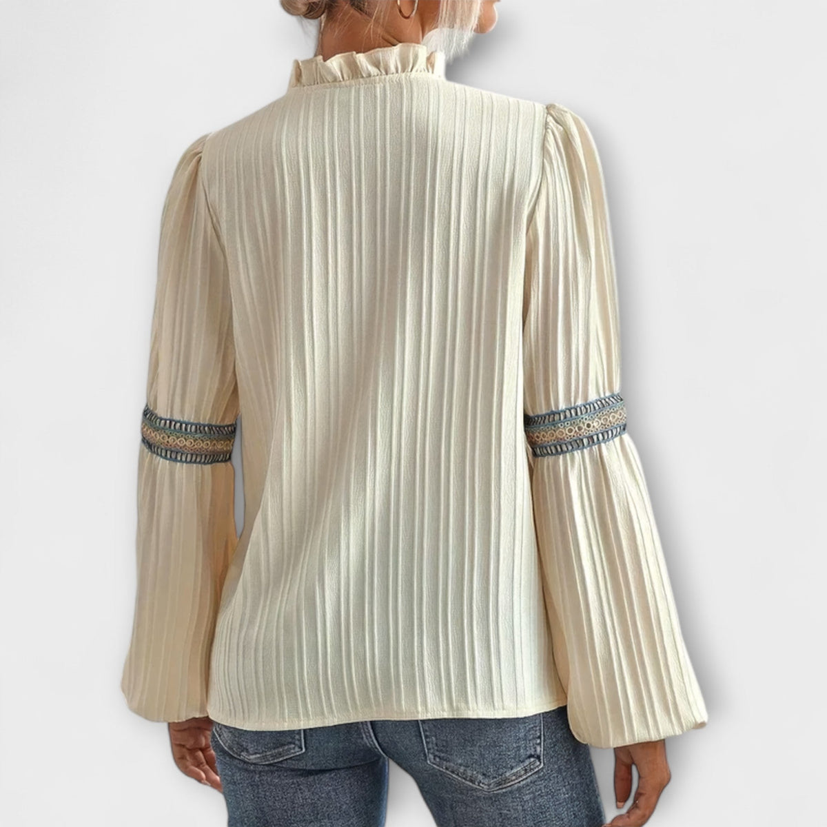 Renelle - T-shirt Vintage Classique Crème
