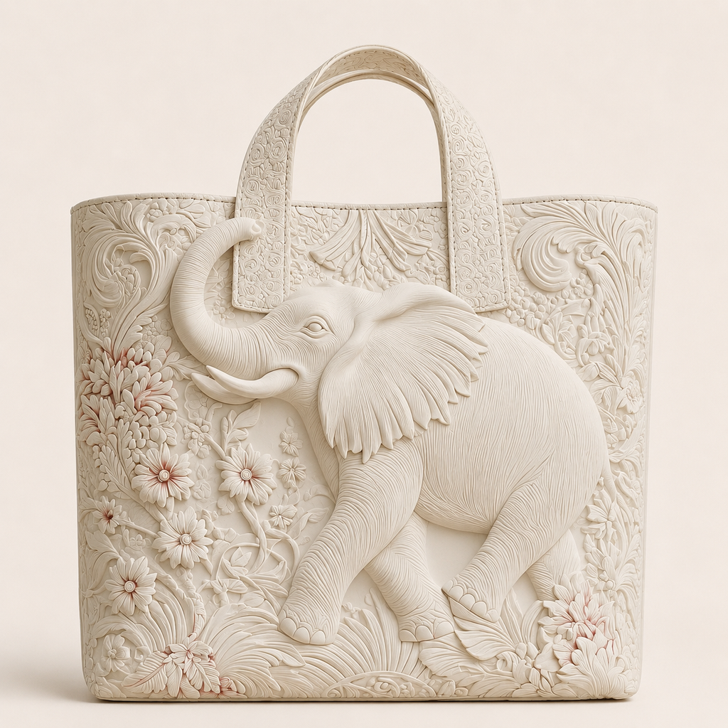 Éléphant Sage | Sac matelassé