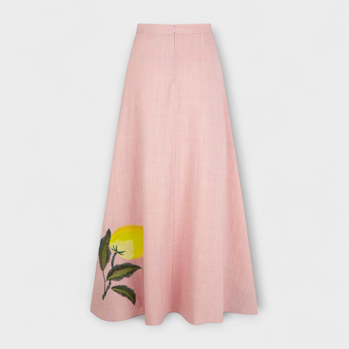 Cosima - Ensemble Rose à Imprimé Citron et Jupe Midi
