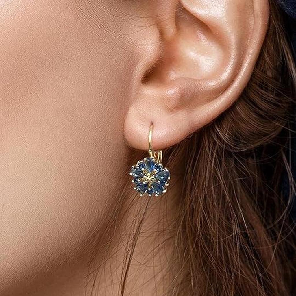 Boucles d’oreilles fleurs Calina | Doré