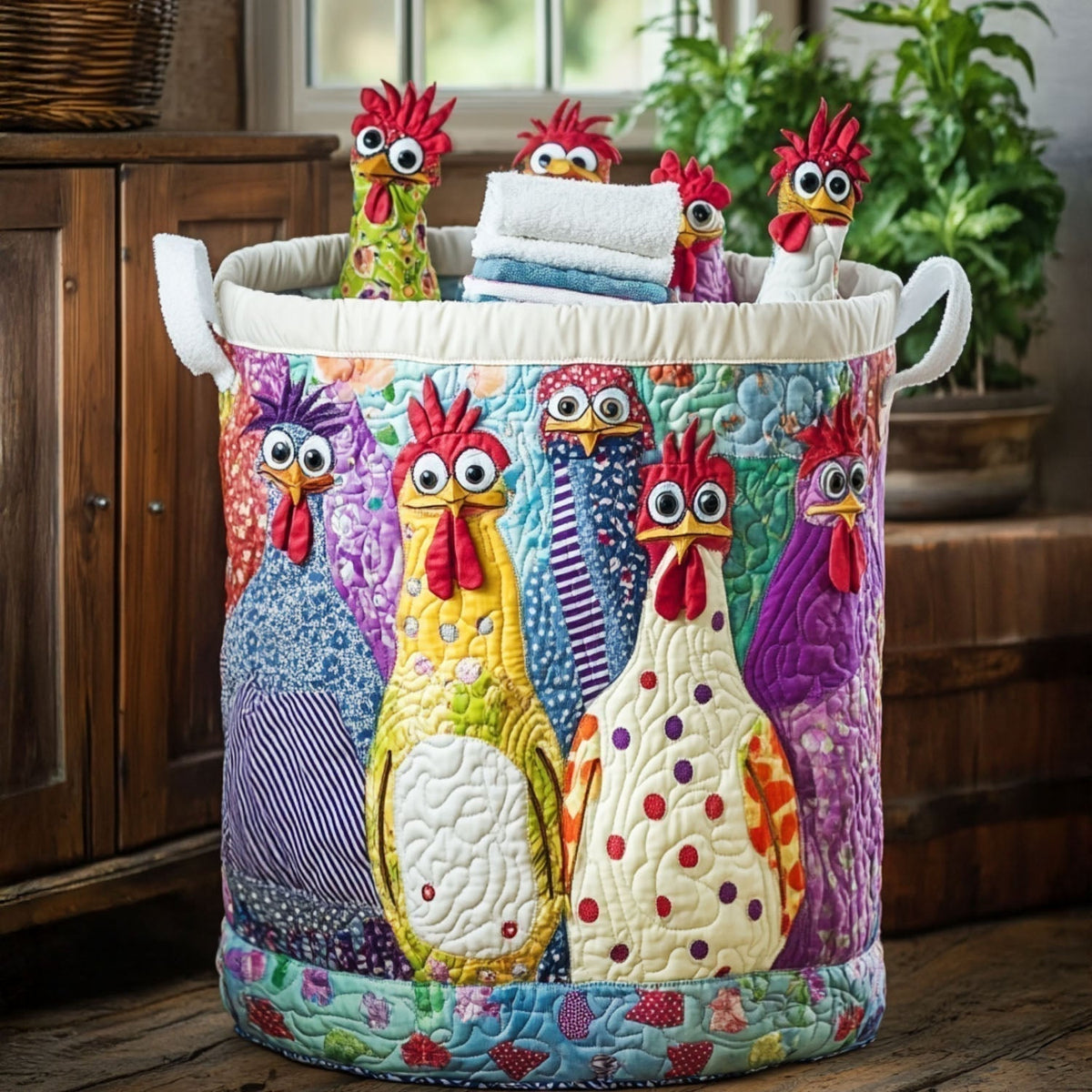Clara | Panier de rangement matelassé