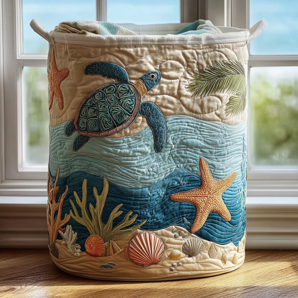 Coral | Panier de rangement matelassé