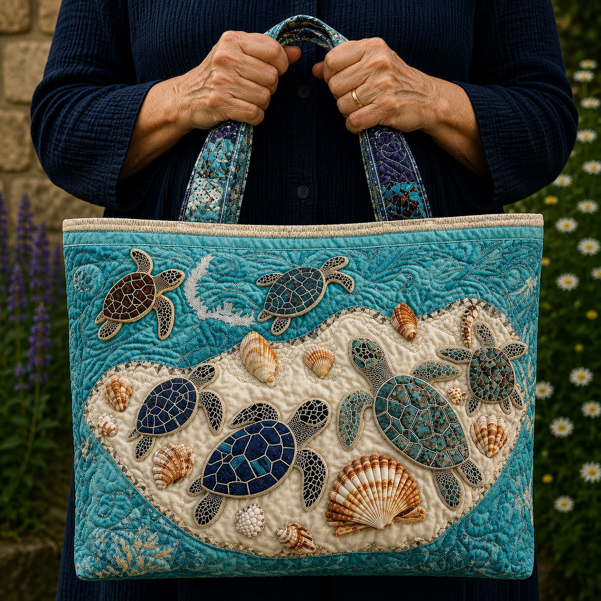 Étreinte de Tortue | Sac matelassé