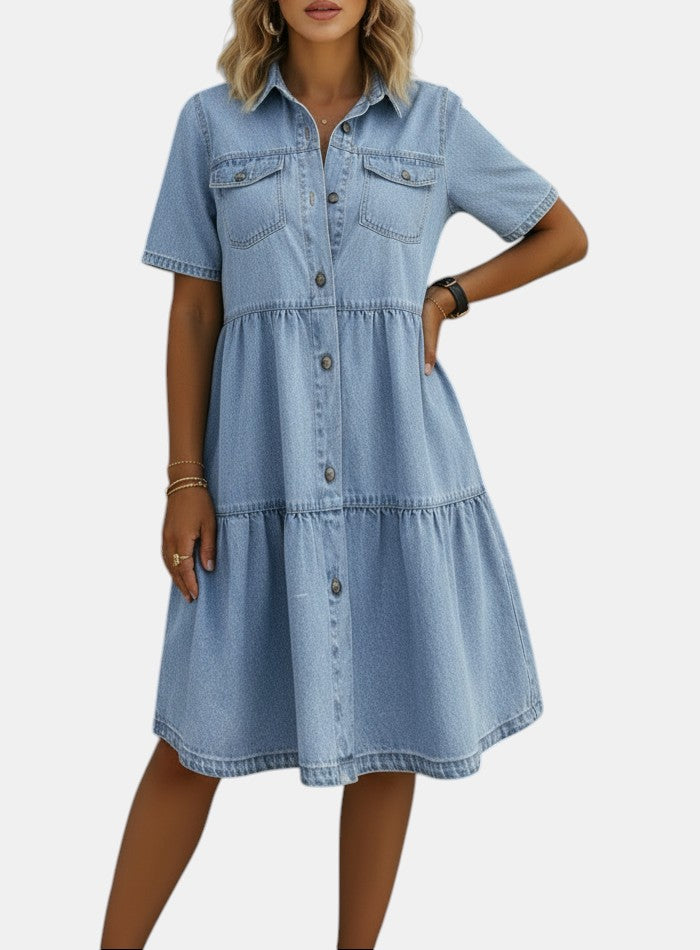 Sofía | Robe en jean décontractée élégante