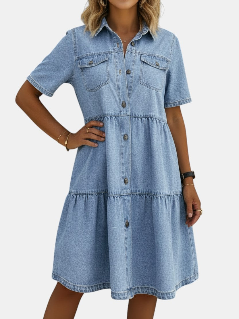Sofía | Robe en jean décontractée élégante
