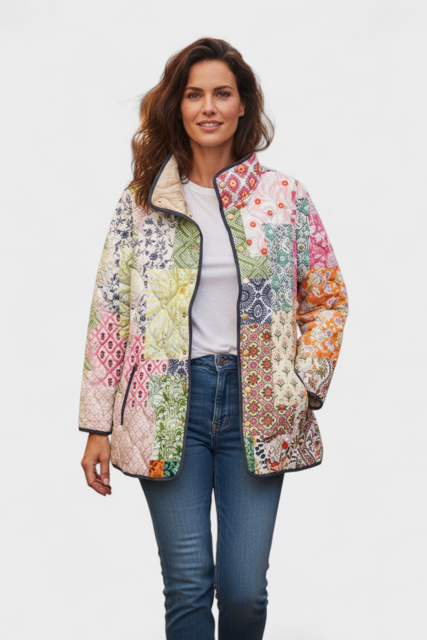 Dita – Doudoune à motif patchwork