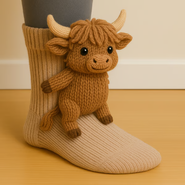 Lydia - Chaussettes à motif vache