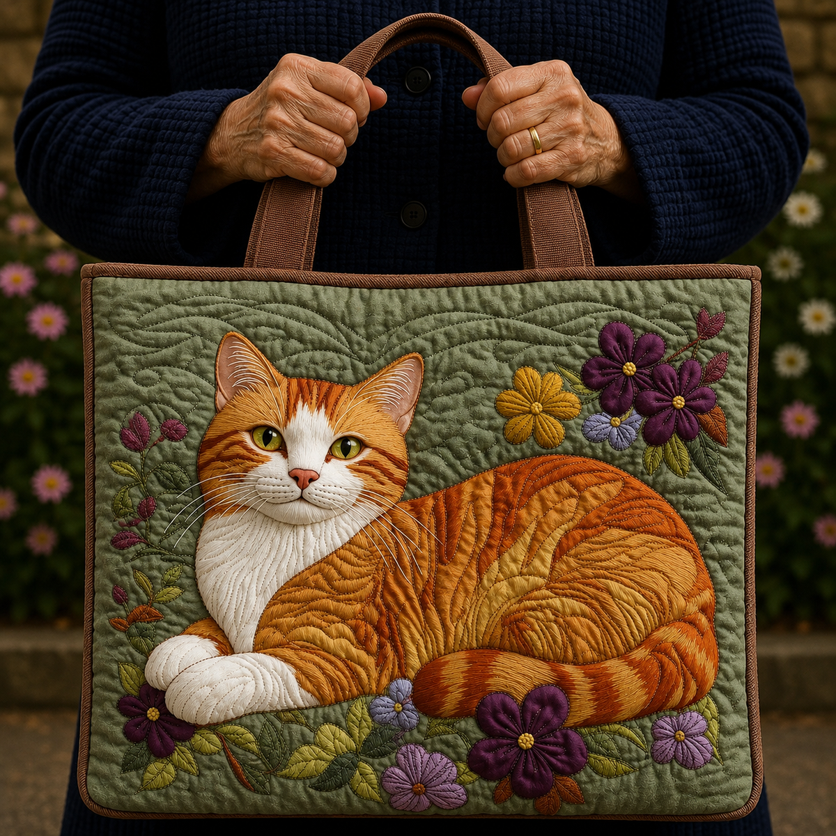 Chat Brun | Sac matelassé