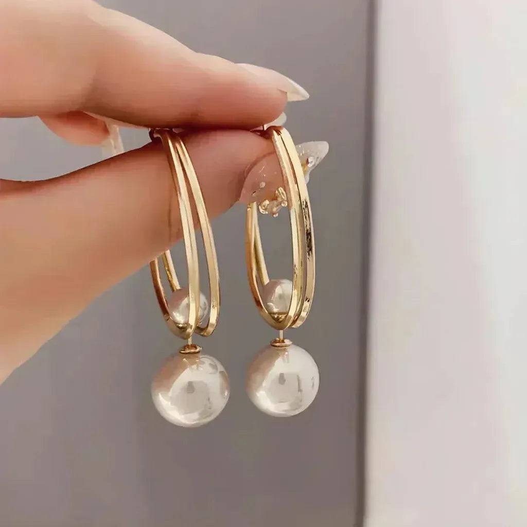 Boucles d’oreilles élégantes à perles