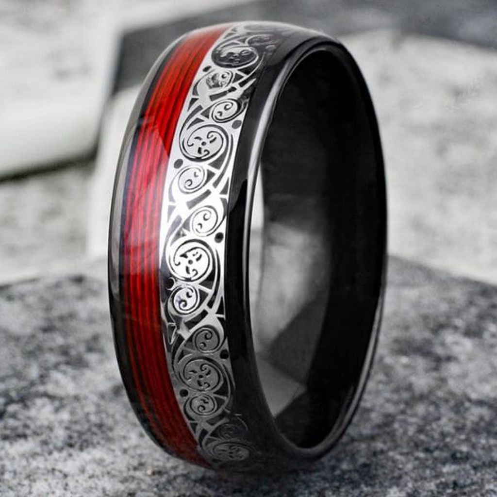 Flamme – Ring aus Wolframkarbid