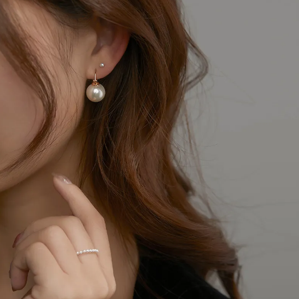 Boucles d’oreilles d’inspiration française | Or blanc