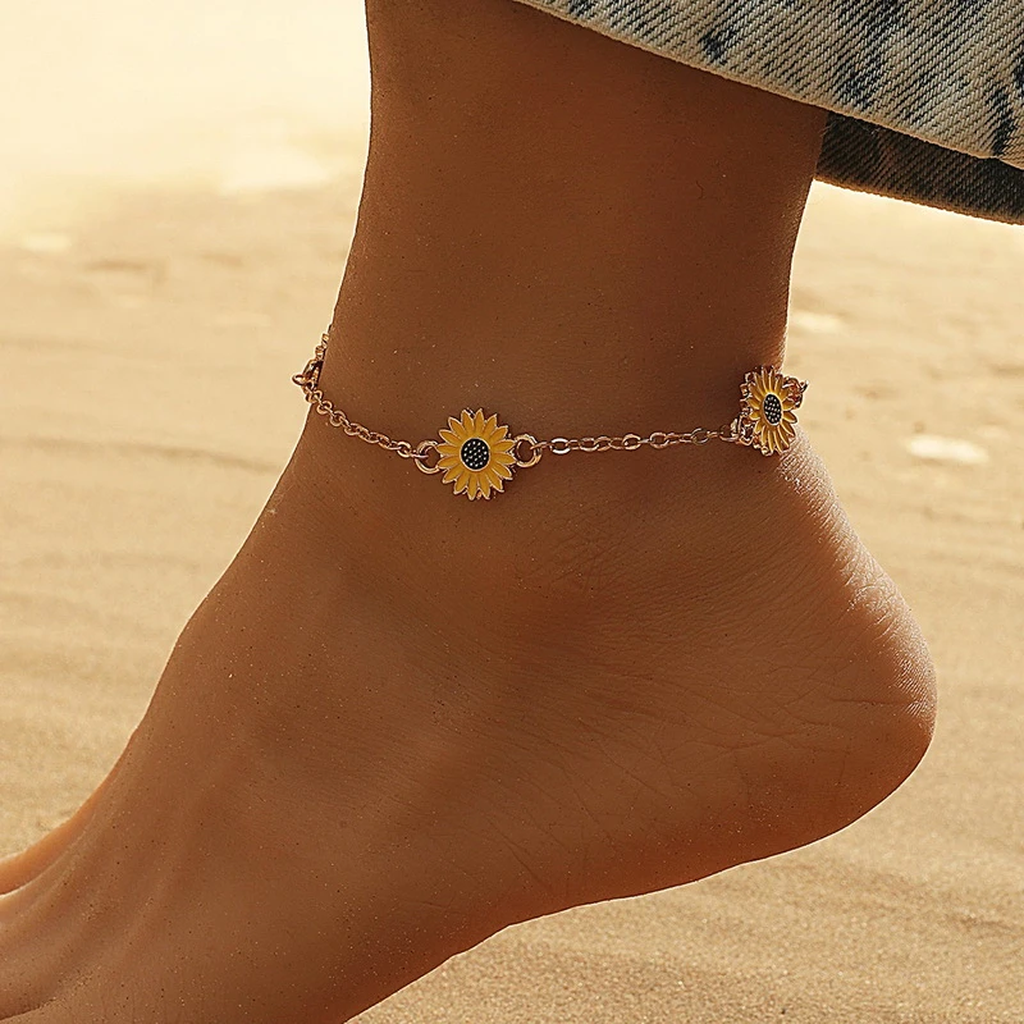 Chaîne de cheville « Tournesol »