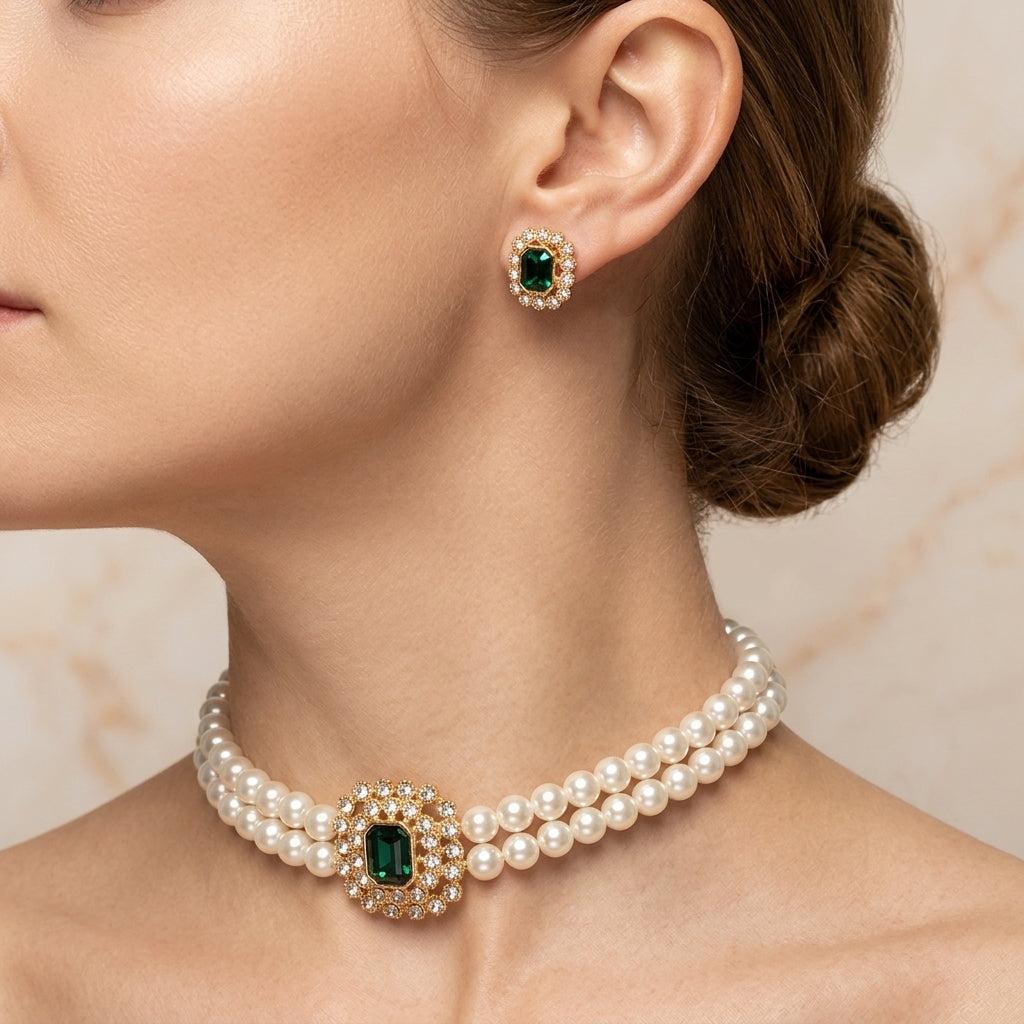 Thamyris — Parure de bijoux dorée