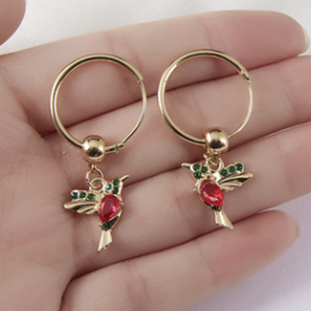 Parure Caméléon — Collier et boucles d’oreilles