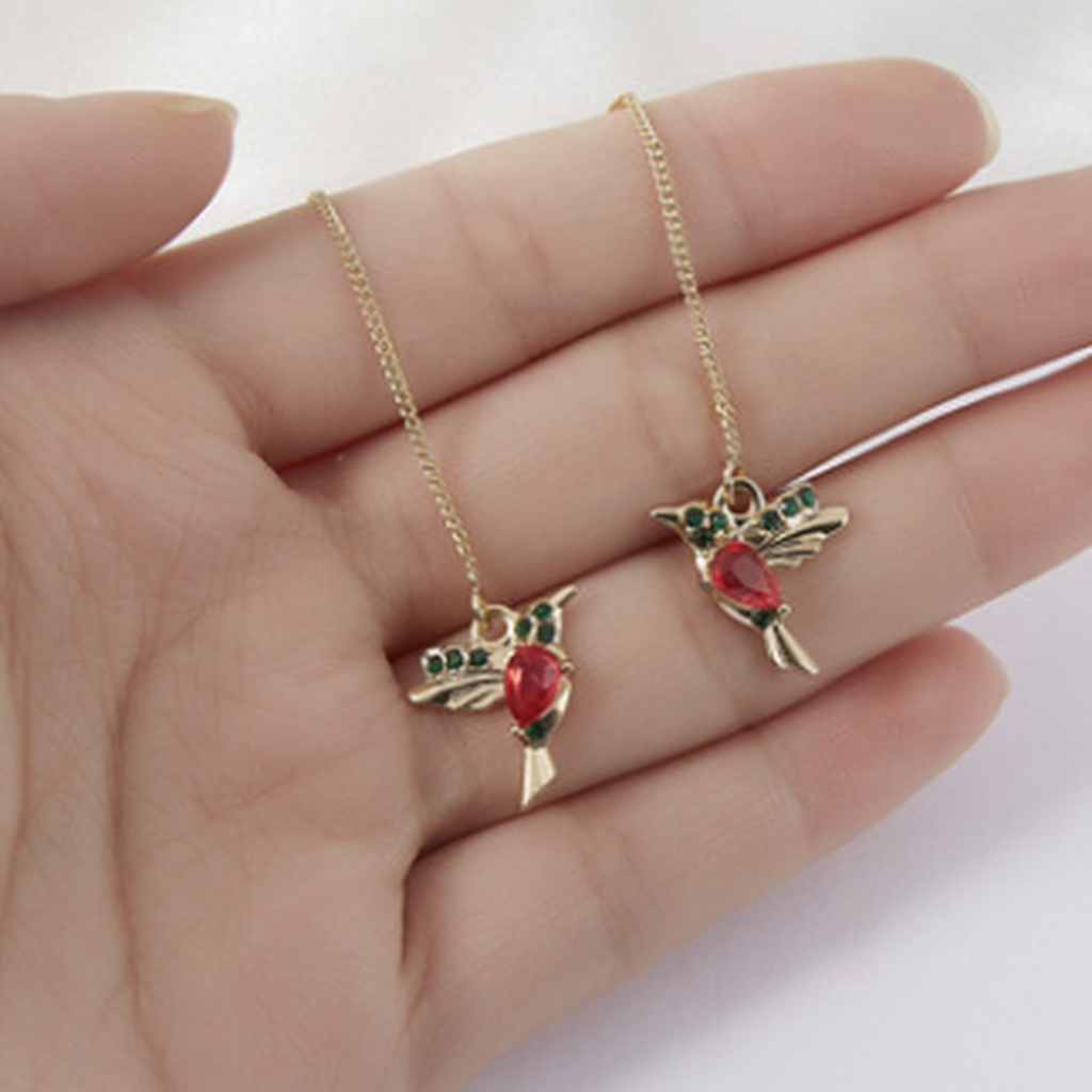 Parure Caméléon — Collier et boucles d’oreilles
