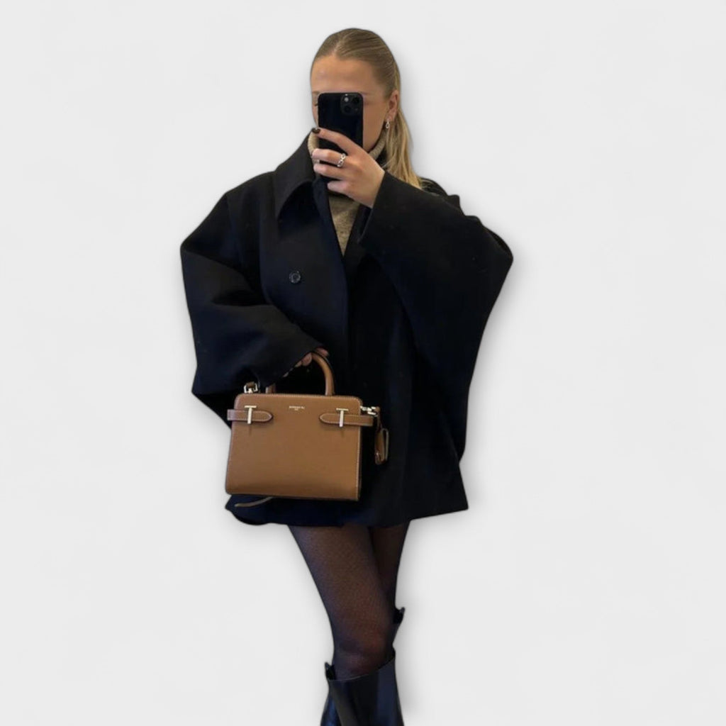 Lovie - Manteau Oversize Beige Chic Urbain