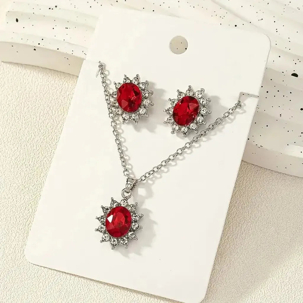 Katya Ruberyn — Parure de bijoux finition argentée