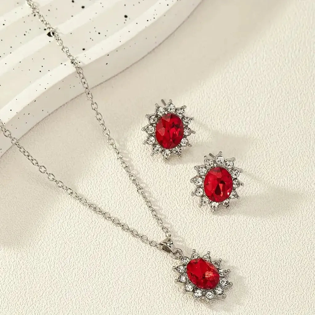 Katya Ruberyn — Parure de bijoux finition argentée