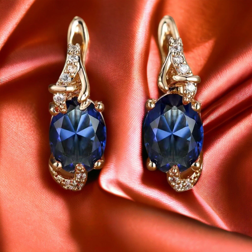 Boucles d’oreilles royales Minuit, dorées