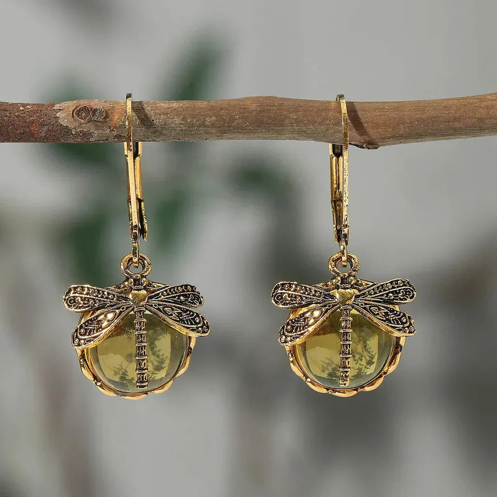 Boucles d’oreilles rondes effet or blanc vieilli
