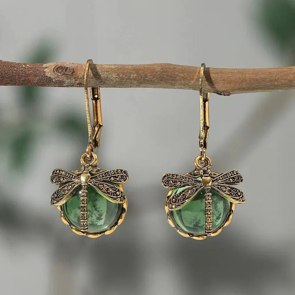 Boucles d’oreilles rondes effet or blanc vieilli