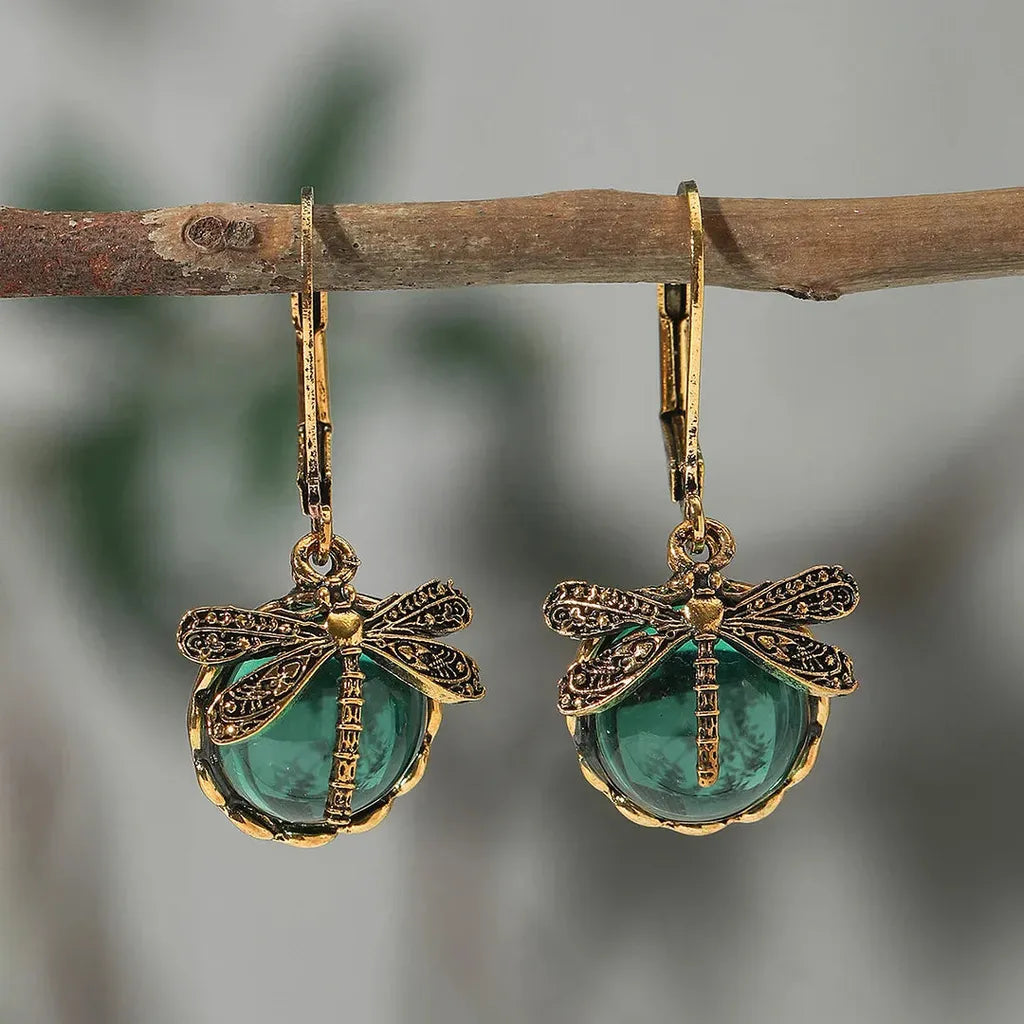 Boucles d’oreilles rondes effet or blanc vieilli