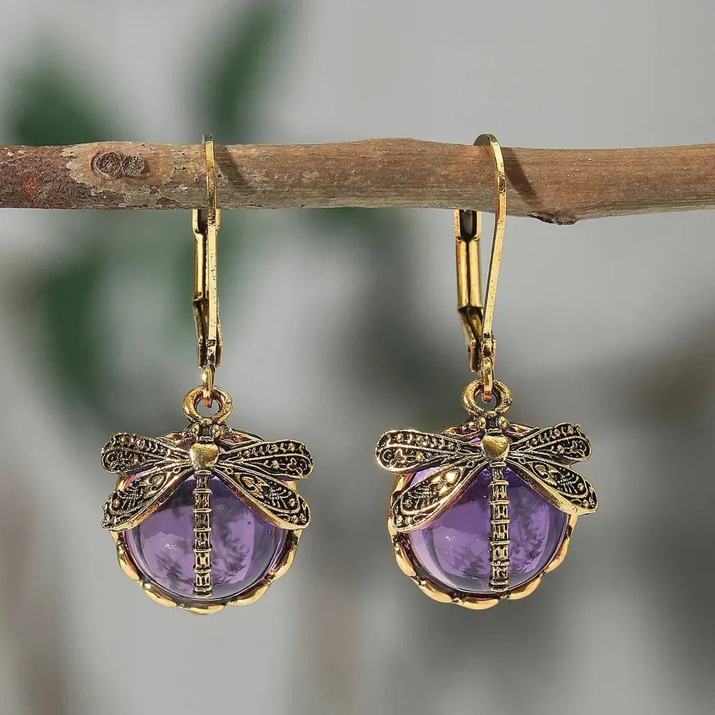 Boucles d’oreilles rondes effet or blanc vieilli