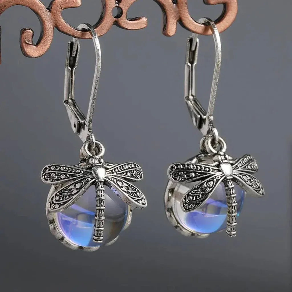 Boucles d’oreilles rondes effet or blanc vieilli