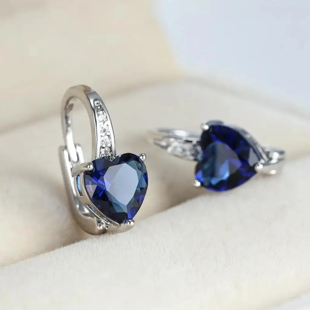 Boucles d’oreilles Lunara Cerestelle effet or blanc