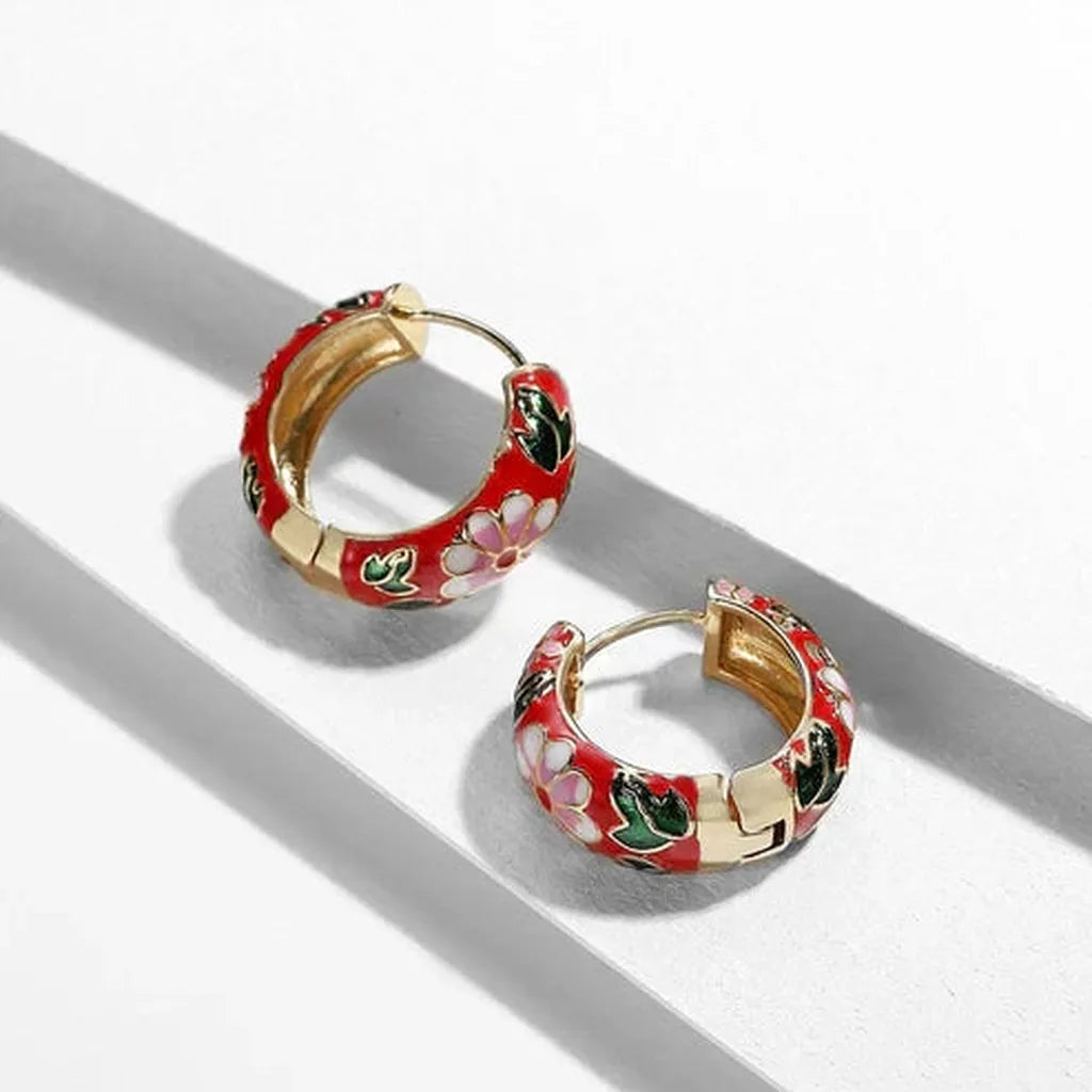 Boucles d’oreilles fleurs luxueuses