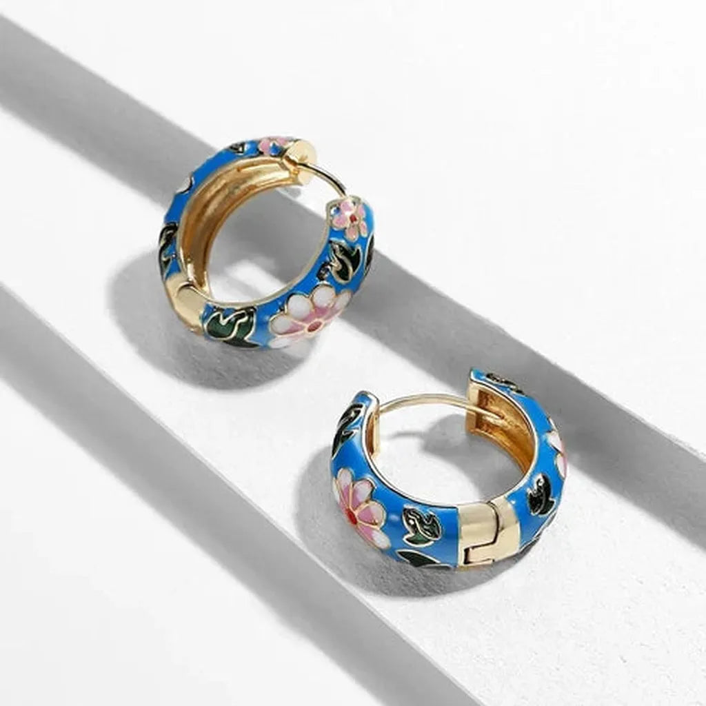 Boucles d’oreilles fleurs luxueuses