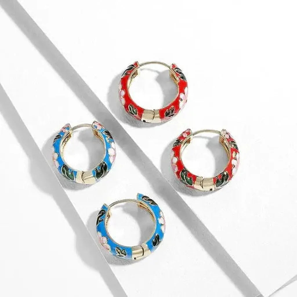 Boucles d’oreilles fleurs luxueuses