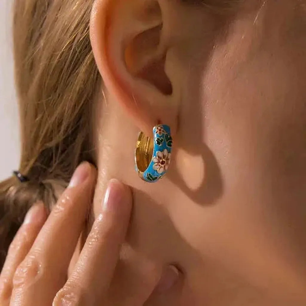 Boucles d’oreilles fleurs luxueuses