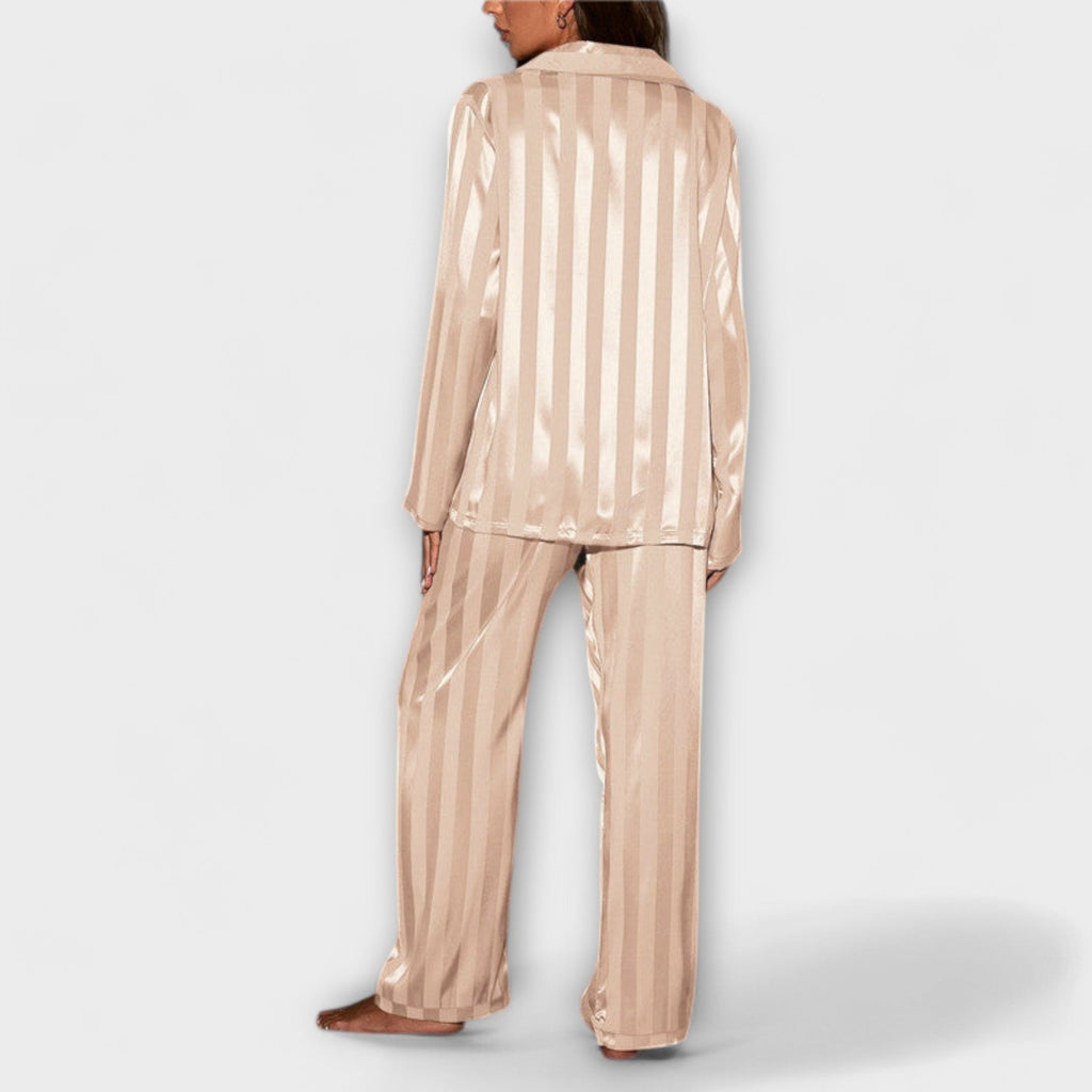 Flair - Ensemble en Satin Luxueux Champagne