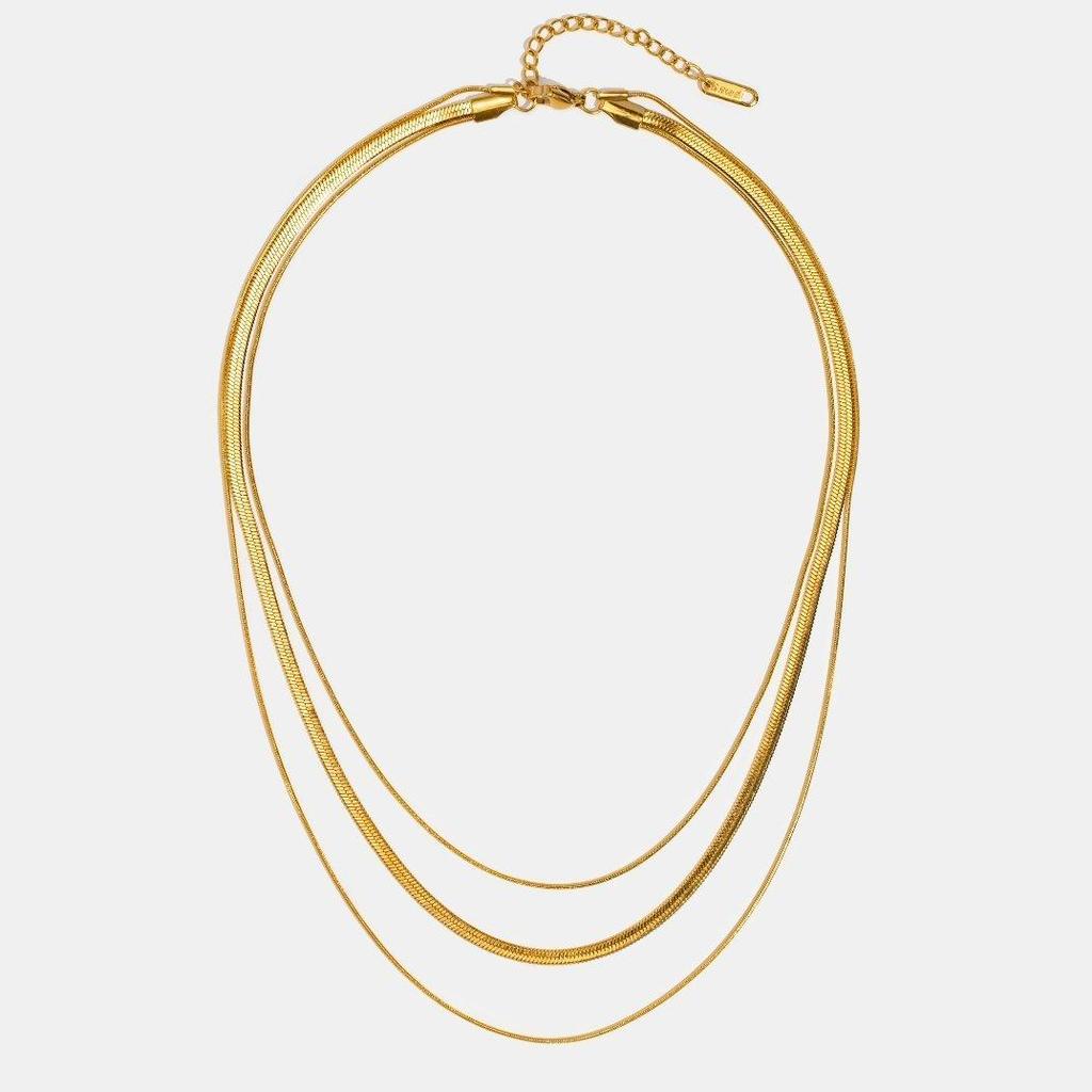 Collier doré multirang