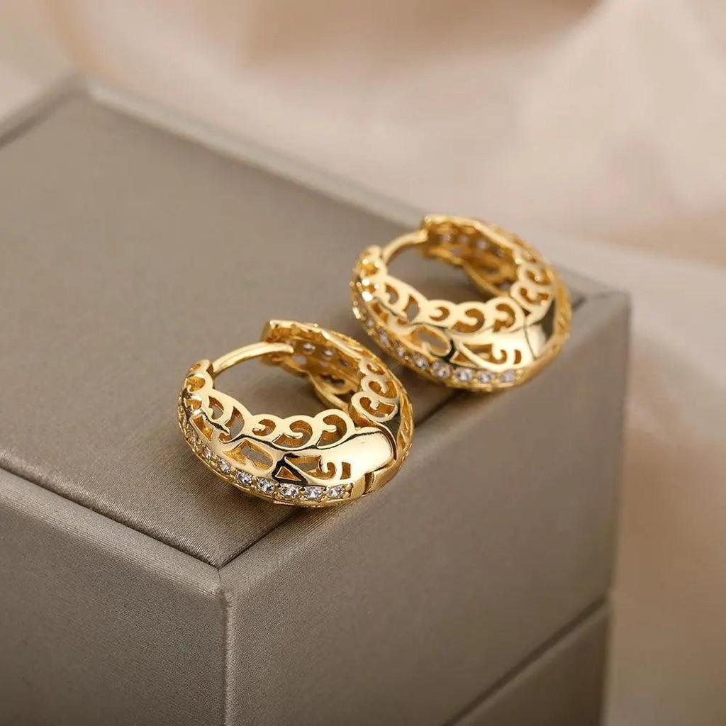 Boucles d’oreilles mandala minimalistes | Doré