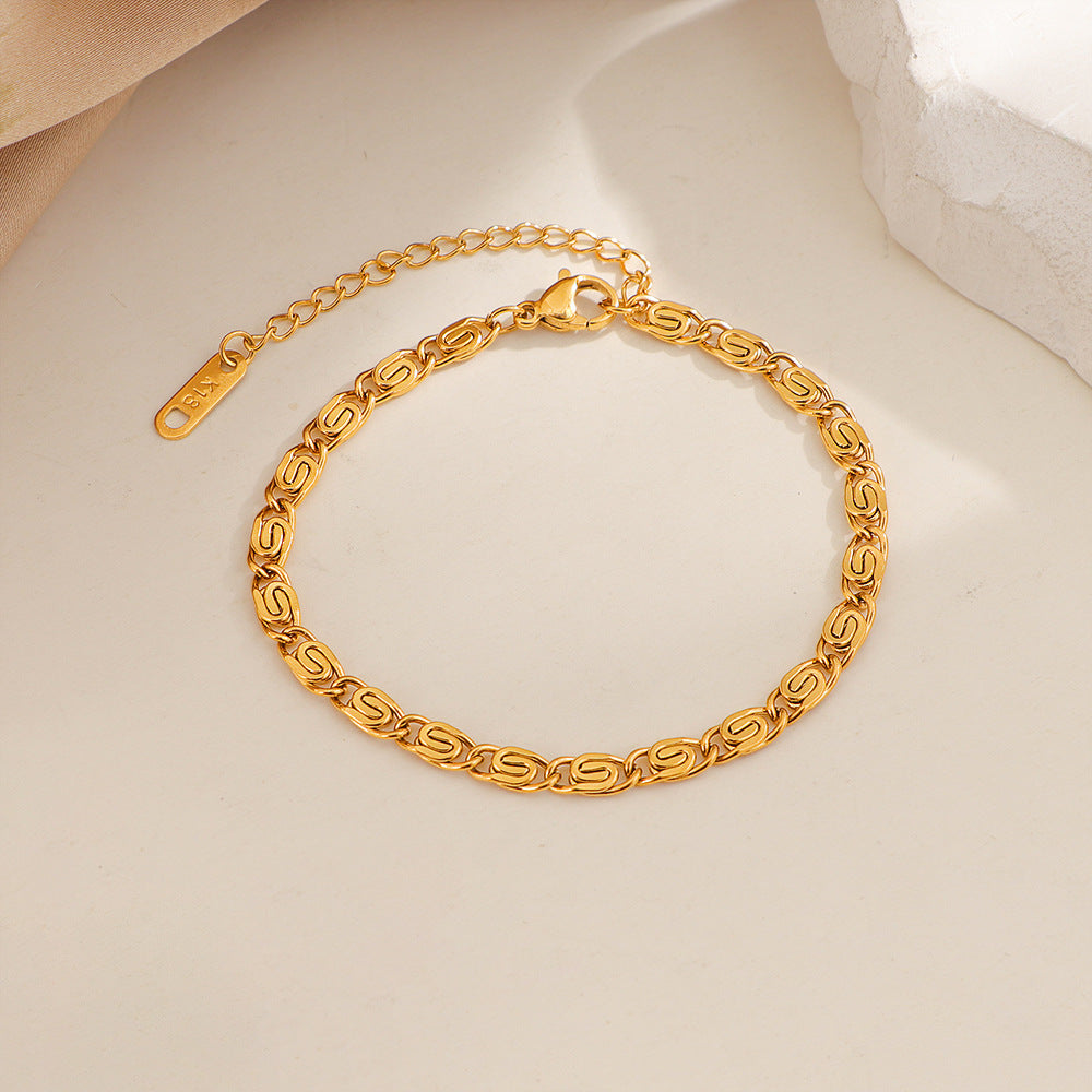 Geflochtenes Kettenarmband Nusa | Gold