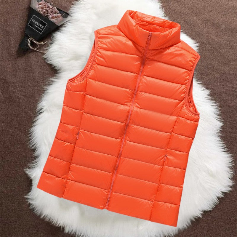 Isa - Gilet matelassé sans manches orange