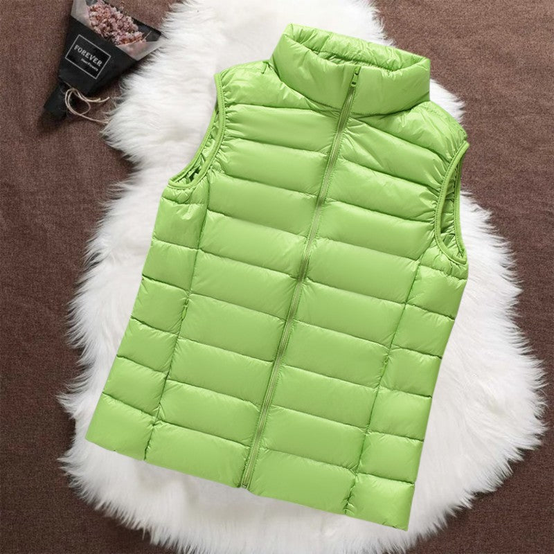 Isa - Gilet matelassé sans manches vert