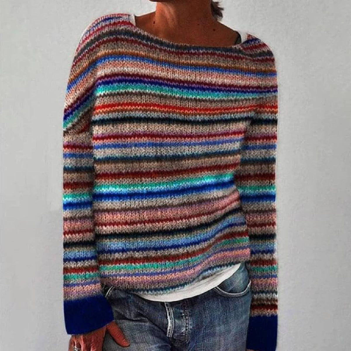 Essi | Pull Rétro Coloré à Rayures
